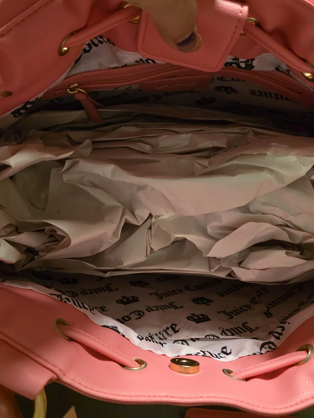Juicy Couture Pink Canvas & Leather-Trim Tote with Charms